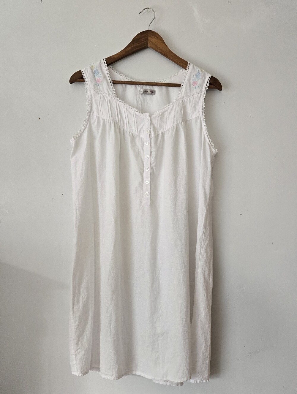 Embroidered Lacy Nightgown